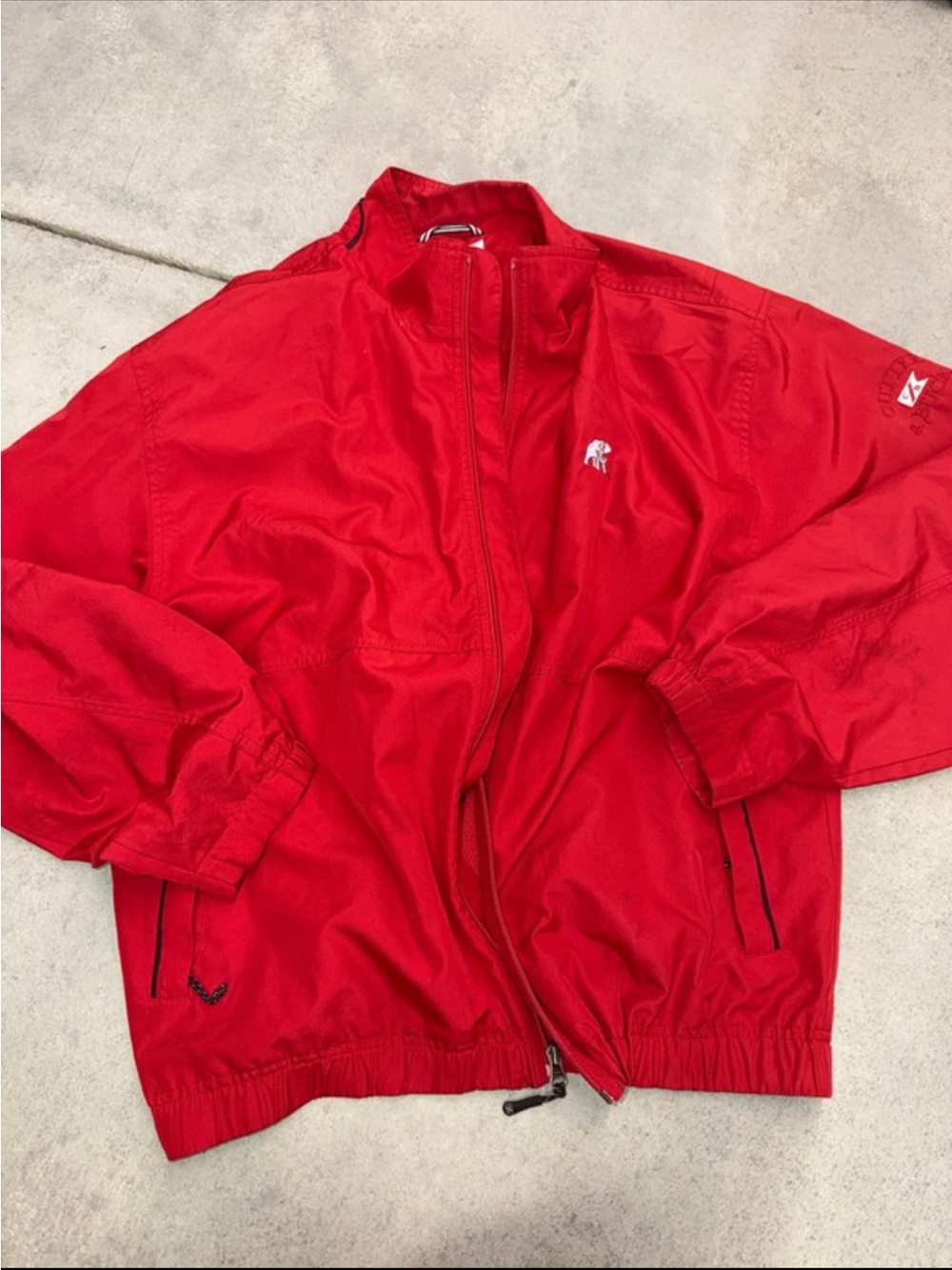 Men's Alabama Red Lightweight Windbreaker Jacket - Brand: cutter & Buck